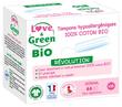 Love &amp; Green Hypoallergenic 100% Organic Cotton Tampons 16 Regular Tampons Without Applicator