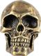 Фигурка черепа декоративная, 374 г, латунная