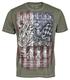 WCC USA LOUD PIPES SIZE M T-SHIRT, OLIVE LOUIS ED.
