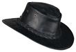 Шляпа кожаная BARMAH HATS, цвет черный, размер M