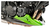 Обтекатель (спойлер) двигателя *BODYSTYLE*, цвет черный/зеленый, для Z 750 R 11-