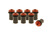 M4x16 BOLT SET, 8-PIECE FOR WINDSHIELDS,RED GLOSS