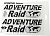 Booster Adventure Raid, sticker-set Black/Clear