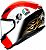 AGV K6 S SIC58, integral helmet Color: White/Red/Black Size: XS