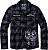 Brandit Motörhead Checkshirt, shirt Color: Black/Grey/White Size: S