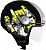 Givi 10.7 Mini-J Camouflage, jet helmet Color: Black/Grey/Neon-Yellow Size: XS (54)