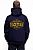 King Kerosin Adventure Gear - Race Team, zip hoodie Color: Dark Blue/Black/Yellow Size: S