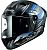 LS2 FF805 Thunder Carbon Volt, integral helmet Color: Black/Blue/Grey Size: XS
