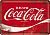 Nostalgic Art Coca-Cola - Logo Red Wave, metal postcard 14 cm x 10 cm