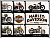 Nostalgic Art Harley-Davidson - Model Chart, magnet set (9 pcs.) 9 cm x 2 cm x 7 cm