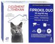 CLEMENT THEKAN FIPROKIL DUO CHATS 1 A 6 KG PIPETTES x4 